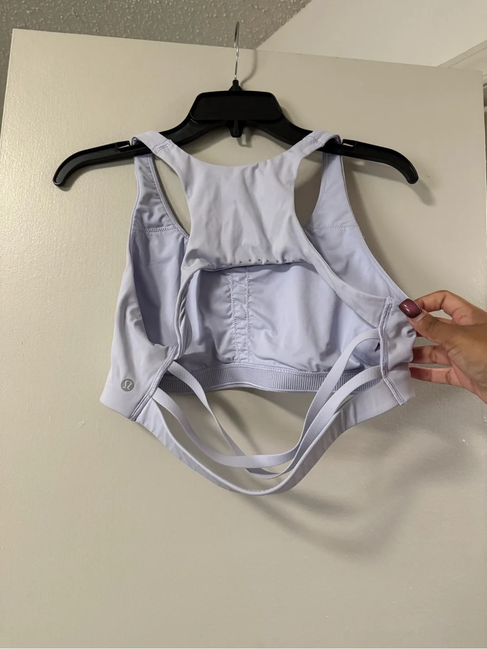 lululemon athletica Light Lavender Strappy Sports Bra